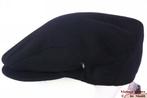 Platte pet Wigens zwart wol met oorwarmers 55 = S - XS nieuw, Nieuw, Ophalen of Verzenden, Wigens, Pet