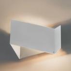 Qazqa Fold WL White-Silver Wandlamp Nieuw in Doos 2X, Ophalen of Verzenden, Nieuw, Metaal, Modern design