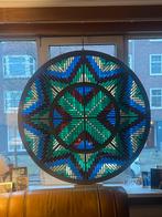 Rond glas in lood raam, 136cm, handgemaakt, Ophalen, Gebruikt