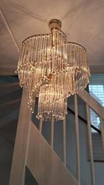 Vintage jaren 80 hanglamp met glazen staafjes, Ophalen of Verzenden, Gebruikt, Glas