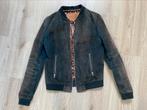 Goosecraft Leren bomber pantervoering xs, Kleding | Heren, Jassen | Zomer, Gedragen, Blauw, Goose craft, Ophalen