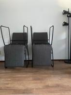 4x Grijze HAMMEL Eetkamerstoelen (JYSK), Huis en Inrichting, Ophalen, Zo goed als nieuw, Vier, Stof