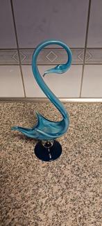 GLAZEN ZWAAN VAN MURANO GLAS 100 % HAND GEMAAKT  30 CM HOOG, Ophalen of Verzenden