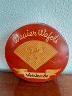 Brocante oude VERKADE waaier wafels koekjestrommel, Verzamelen, Blikken, Ophalen of Verzenden, Gebruikt, Koek(jes), Verkade