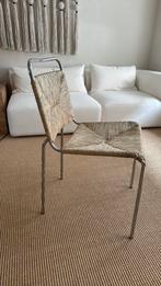 Vintage eetkamerstoelen – set van 4 – rattan & chroom, Ophalen, Zo goed als nieuw, Authentiek vintage, in goede staat, Vier