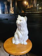 Vintage porceleine poes 30 cm. Met goud accenten., Antiek en Kunst, Antiek | Keramiek en Aardewerk, Ophalen of Verzenden