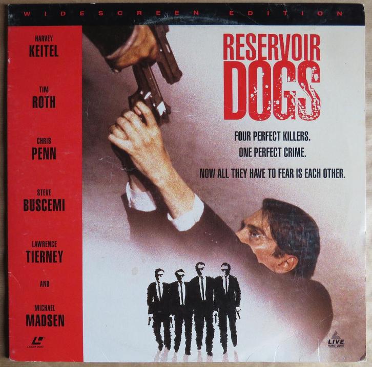 Reservoir Dogs, laserdisc, Cd's en Dvd's, Dvd's | Thrillers en Misdaad, Gebruikt, Maffia en Misdaad, Vanaf 16 jaar, Ophalen of Verzenden