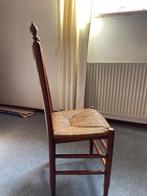 6 eiken eetkamer stoelen, Huis en Inrichting, Stoelen, Ophalen, Gebruikt, Bruin, Eiken