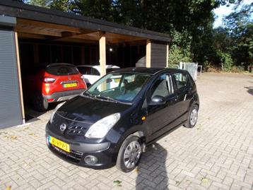 Nissan Pixo 1.0 50KW 5D 2011 Zwart & Airco beschikbaar voor biedingen