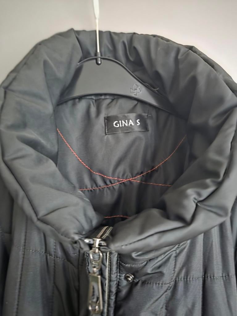 Donkergroene lange winterjas mt 54 - ZGAN, Kleding | Dames, Grote Maten, Ophalen of Verzenden, Zo goed als nieuw, Groen