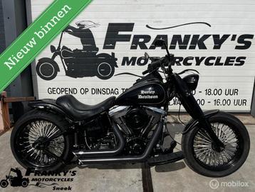 Stoere Harley Davidson Softail met Big Spokes beschikbaar voor biedingen