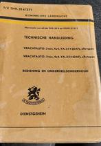 Technische Handleiding vrachtauto YA -314..YA-324, Verzamelen, Militaria | Algemeen, Nederland, Boek of Tijdschrift, Ophalen of Verzenden