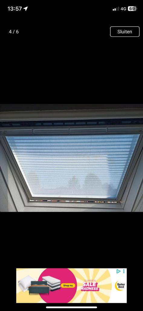 Velux verduisterd rolgordijn, Doe-het-zelf en Verbouw, Glas en Ramen, Zo goed als nieuw, Dakraam, 80 tot 120 cm, Minder dan 80 cm