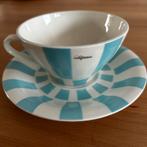 Vintage California Kop en Schotel blauw turquoise, Ophalen of Verzenden