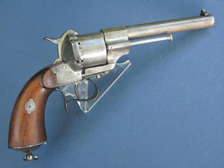 Antieke Penvuur revolver model 1854, Antiek en Kunst, Antiek | Overige Antiek, Ophalen of Verzenden