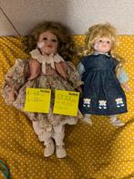 Twu ceramic dolls, 45cm and 33 cm high, vintage, Verzamelen, Poppen, Ophalen of Verzenden, Zo goed als nieuw