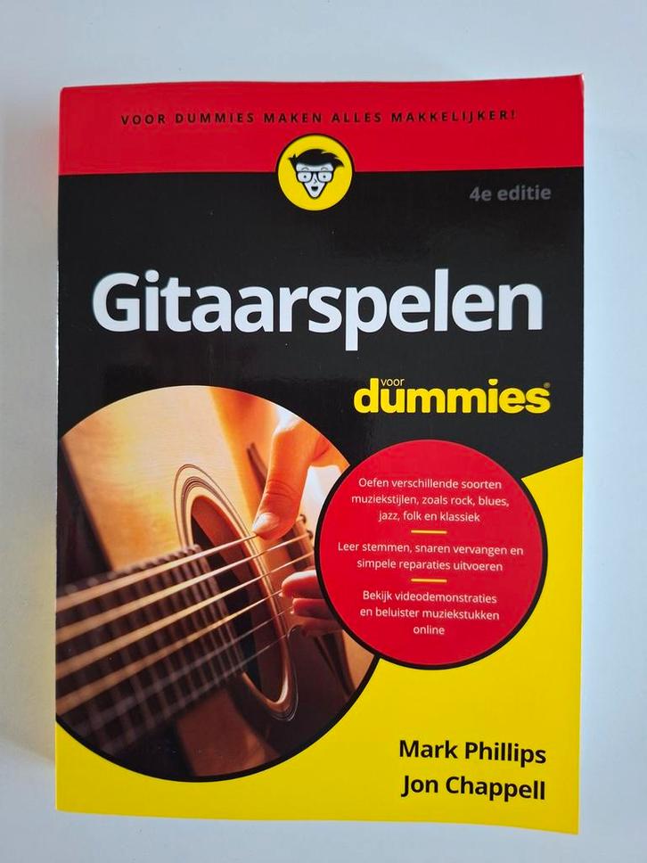 Gitaarspelen voor Dummies - 4e Editie, Boeken, Muziek, Zo goed als nieuw, Ophalen of Verzenden