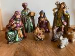 Kerststal figuren set, Antiek en Kunst, Antiek | Religie, Ophalen of Verzenden