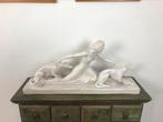 Art Deco Sculpture Salvatore Melani 1902-1934 Spelter, Ophalen of Verzenden
