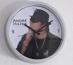 Leuk klok: Andre Hazes Sr. Grijze rand. +- 19 cm. Horloge, Ophalen of Verzenden, Zo goed als nieuw, Analoog, Wandklok