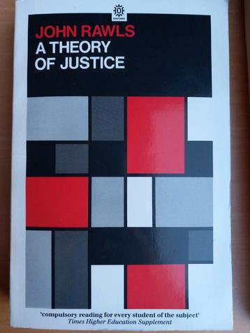 A theory of justice, john rawls, political philosophy, veil beschikbaar voor biedingen