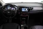 Kia Niro 1.6 GDi Hybrid Dynamic+ LEER CARPLAY ACC STUUR/STOE, Auto's, Kia, Gebruikt, Zwart, Adaptive Cruise Control, Leder