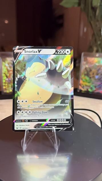 Snorlax V 141/202 - Pokémon Kaart beschikbaar voor biedingen