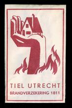 suikerzakje 193 Tiel Utrecht brandverzekering 1811, Verzamelen, Suikerzakjes, Ophalen of Verzenden, Nederland