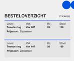 2X Harry Styles Tickets - zit plaatsen - 30 Mei, Twee personen, Mei