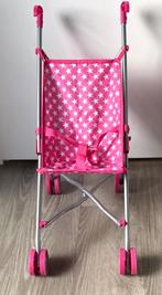 Leuke roze poppenbuggy z.g.a.n. (peuter/kleuter)., Kinderen en Baby's, Speelgoed | Poppen, Ophalen of Verzenden, Zo goed als nieuw