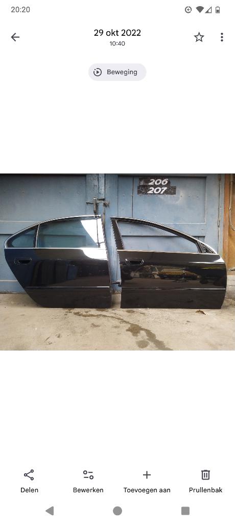 Peugeot 607 portieren, Auto-onderdelen, Carrosserie en Plaatwerk, Ophalen, Gebruikt, Deur, Achter
