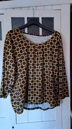 Norah supermooie top in okergeel/ zwart * mt 48 * ZGAN, Ophalen of Verzenden, Zo goed als nieuw, Maat 46/48 (XL) of groter, Zwart