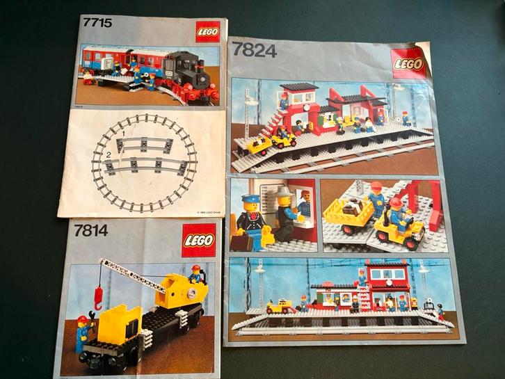 Lego 12v trein instructie boekjes, Kinderen en Baby's, Speelgoed | Duplo en Lego, Zo goed als nieuw, Ophalen of Verzenden