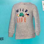 Nieuwe grijze trui sweatshirt Wild life van Pocopiano - 98, Kinderen en Baby's, Kinderkleding | Maat 98, Nieuw, Jongen, Trui of Vest