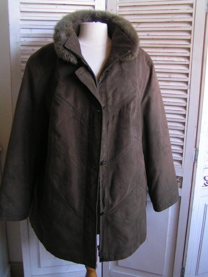 winterjas met losse bontkraag maat XL Sabell nr MM 208, Kleding | Dames, Jassen | Winter, Zo goed als nieuw, Maat 46/48 (XL) of groter