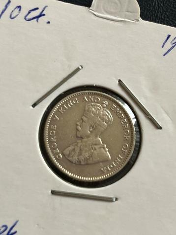 Straits Settlements tien cent 1927 beschikbaar voor biedingen