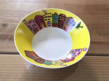 Kom met huizen en heks van “De Smaak van Kunst” Schoonhoven beschikbaar voor biedingen