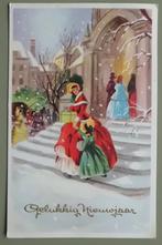 Dickens stijl 21 - naar de kerk - kerst 1959, Ophalen of Verzenden, 1940 tot 1960, Gelopen, Feest(dag)