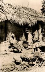 Fotokaart - Curaçao - Hut, Verzamelen, Gelopen, Ophalen of Verzenden, Voor 1920