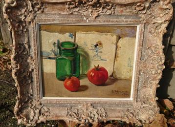 BJ Schreinders (1913-1983) Stilleven met tomaat en tegeltjes beschikbaar voor biedingen