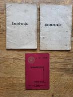 Oude spaarbankboekjes spaarboekje renteboekje (3x) -1919, Ophalen of Verzenden, Gelezen