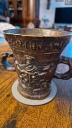 Oude bronzen vijzel, Antiek en Kunst, Antiek | Koper en Brons, Ophalen of Verzenden