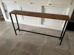 Bijzettafel, Huis en Inrichting, Tafels | Bijzettafels, Ophalen, Metaal of Aluminium, Zo goed als nieuw, 75 cm of meer