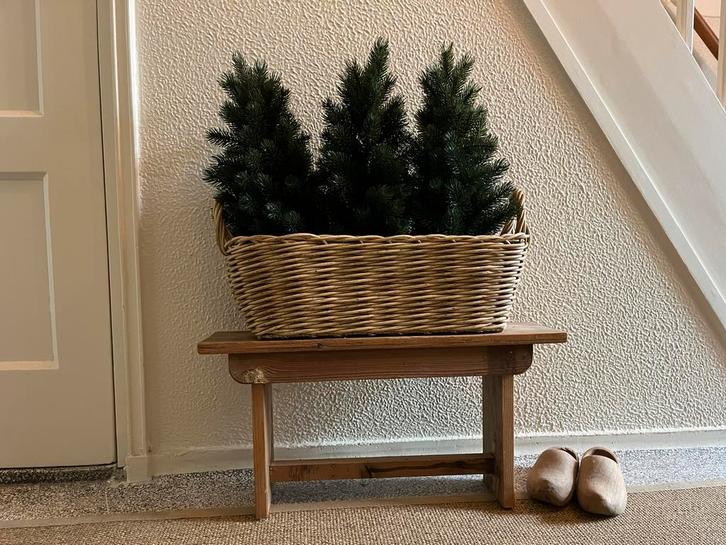 3 kunst kerstboompjes - ook ophalen in Rotterdam, Huis en Inrichting, Woonaccessoires | Kunstplanten en Kunstbloemen, Zo goed als nieuw