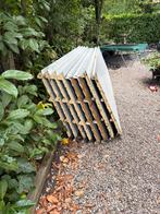 Isolatie Dakpanelen / trapezium 7 stuks, Doe-het-zelf en Verbouw, Dakpannen en Dakbedekking, Gebruikt, 15 m² of meer, Metaal, Grijs