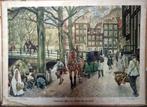 Stadsleven tegen het midden der 19e eeuw / J.H. Isings, Antiek en Kunst, Ophalen, Geschiedenis