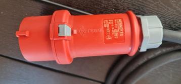 Rubber Aansluitsnoer 5 x 2,5 mm² met mennekes stekker 16A beschikbaar voor biedingen