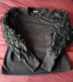 Zwarte trui met lange bloemen mouwen - JDY, Kleding | Dames, Ophalen of Verzenden, Zo goed als nieuw, Zwart