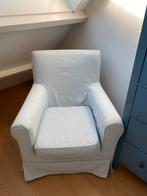 IKEA fauteuil lichtblauw, Huis en Inrichting, Fauteuils, Verzenden, Zo goed als nieuw, 75 tot 100 cm, 50 tot 75 cm