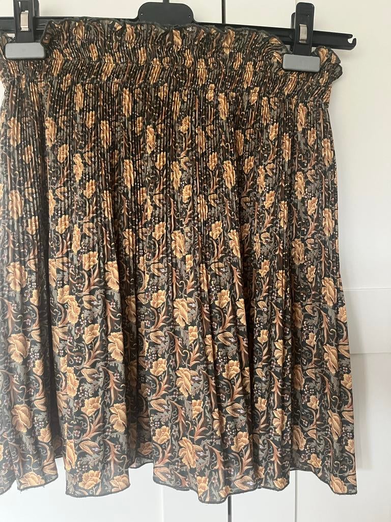 Yaya plissé rok pasteloranje bruin maat 40, Maat 38/40 (M), Bruin, Verzenden, Zo goed als nieuw